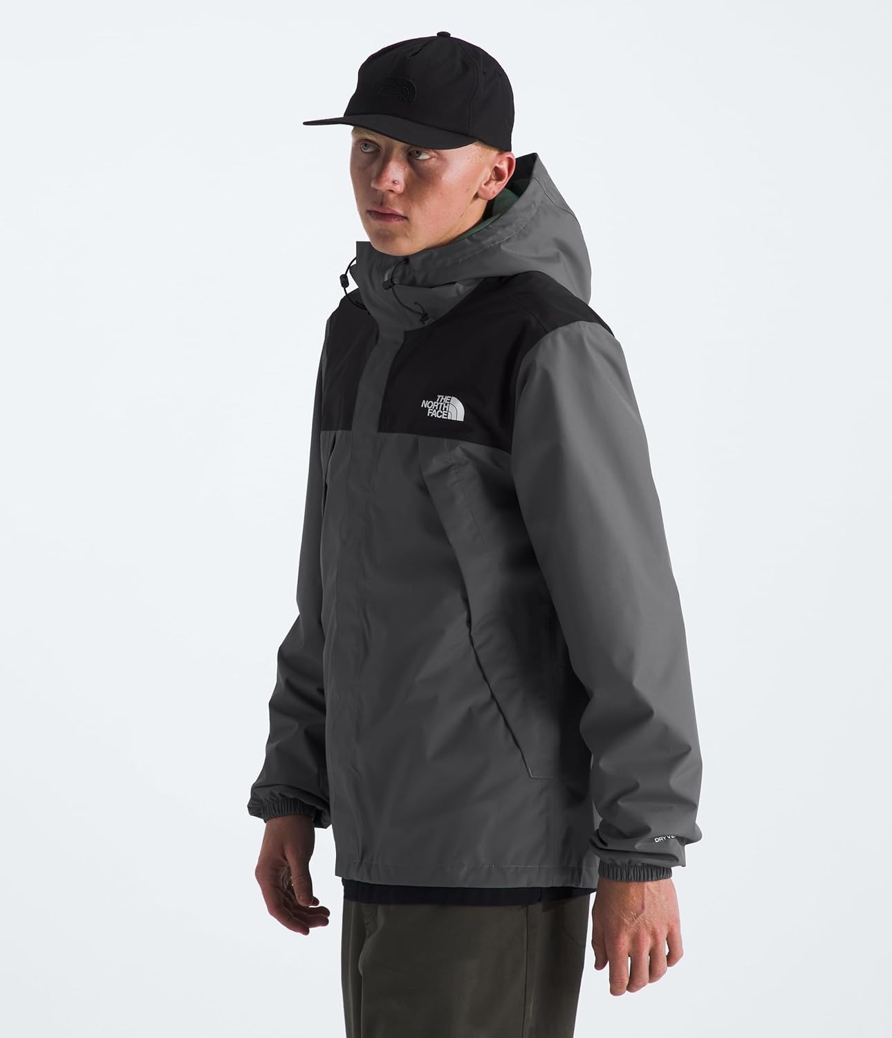 image:imageTHE NORTH FACE Mens Antora Waterproof Jacket Standard and Big SizeSmoked PearlTnf Blacknpf