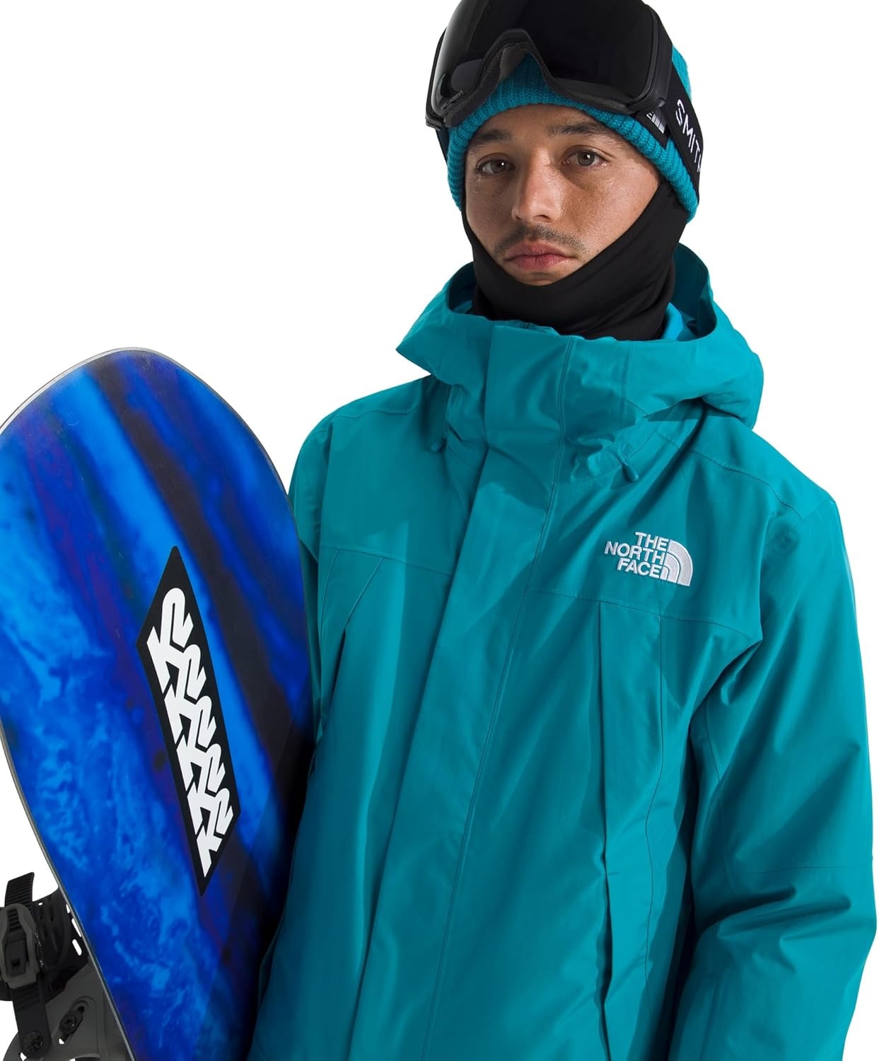 image:imageTHE NORTH FACE Mens Clement Triclimate Jacket Heatseeker Insulation amp Water Repellent Finish Helmet Compatible HoodDusk BlueMeridian Blue