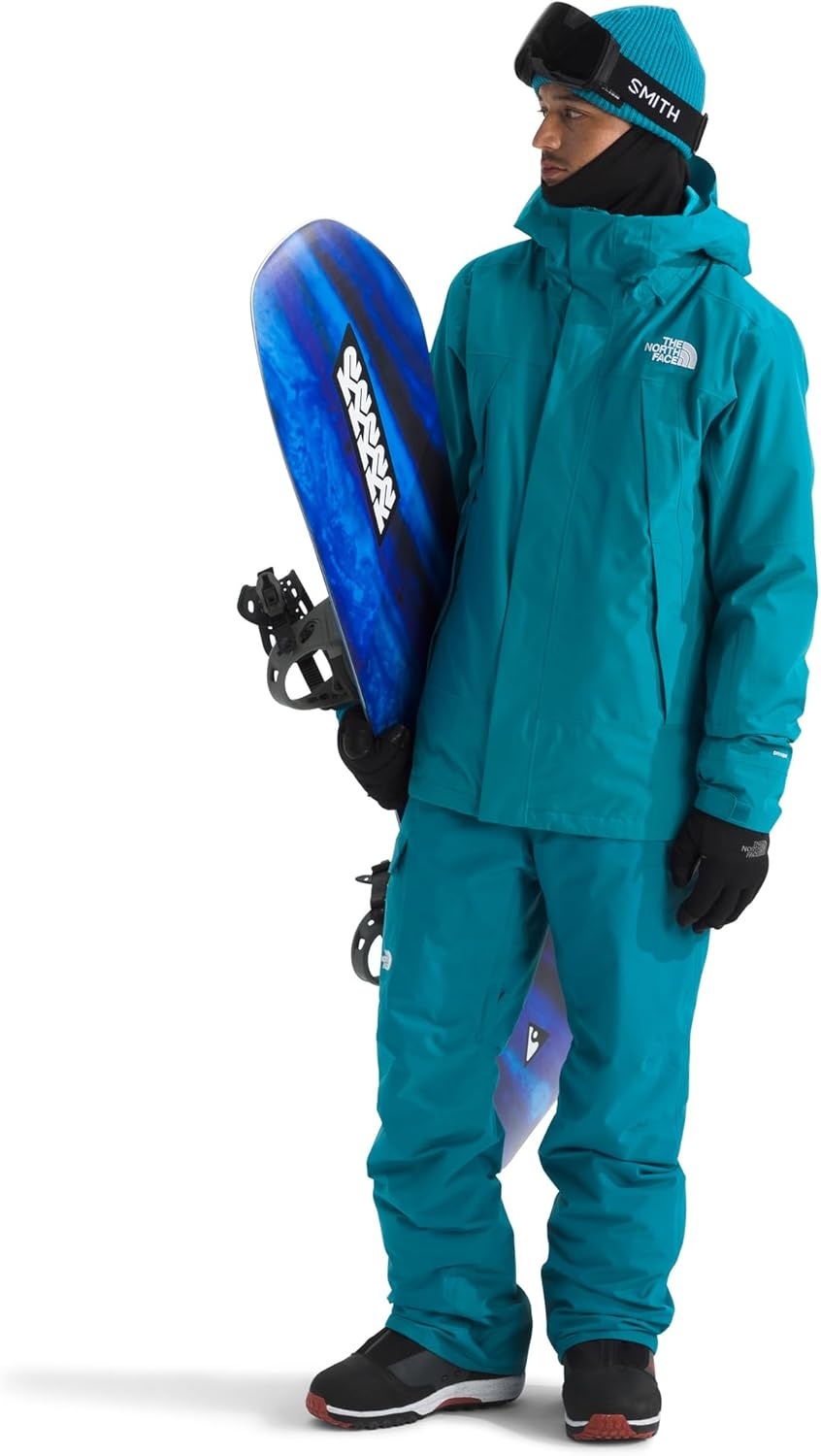 image:imageTHE NORTH FACE Mens Clement Triclimate Jacket Heatseeker Insulation amp Water Repellent Finish Helmet Compatible HoodDusk BlueMeridian Blue