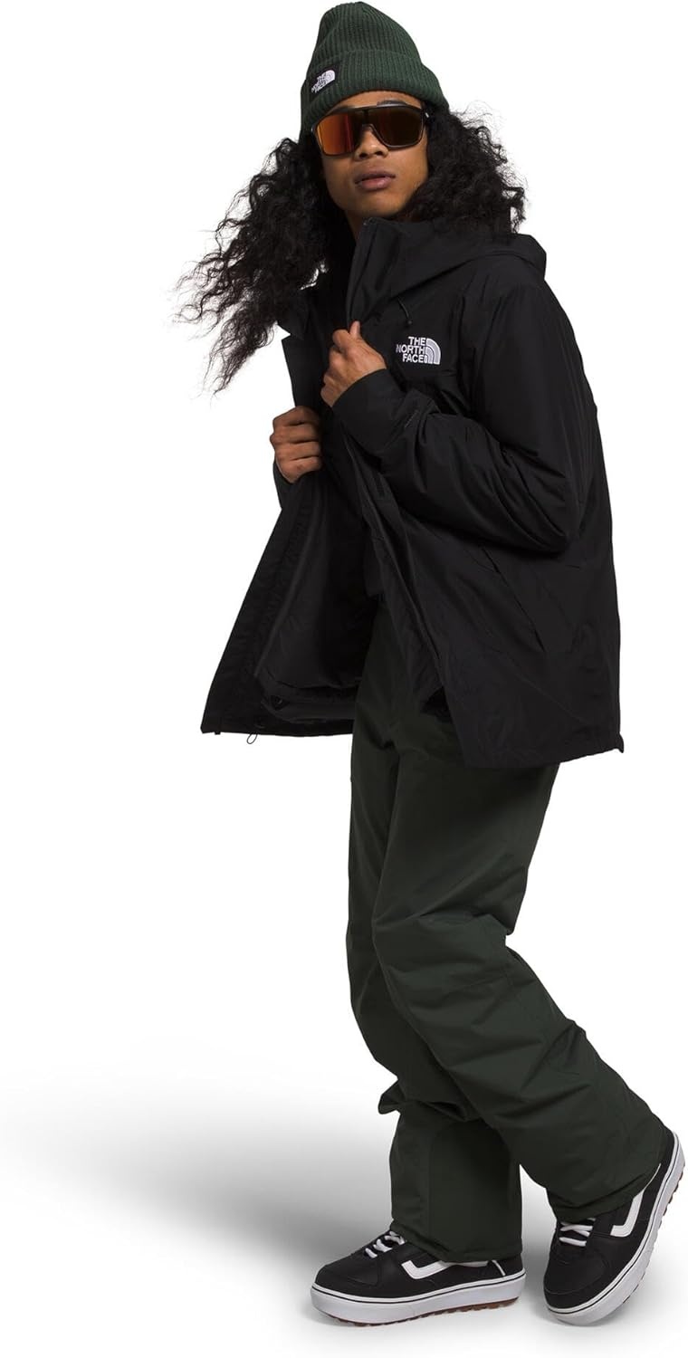 image:imageTHE NORTH FACE Mens Clement Triclimate Jacket Heatseeker Insulation amp Water Repellent Finish Helmet Compatible HoodTnf BlackAsphalt Greynpf