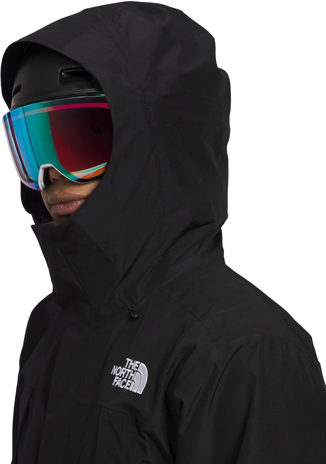 image:imageTHE NORTH FACE Mens Clement Triclimate Jacket Heatseeker Insulation amp Water Repellent Finish Helmet Compatible HoodTnf BlackAsphalt Greynpf