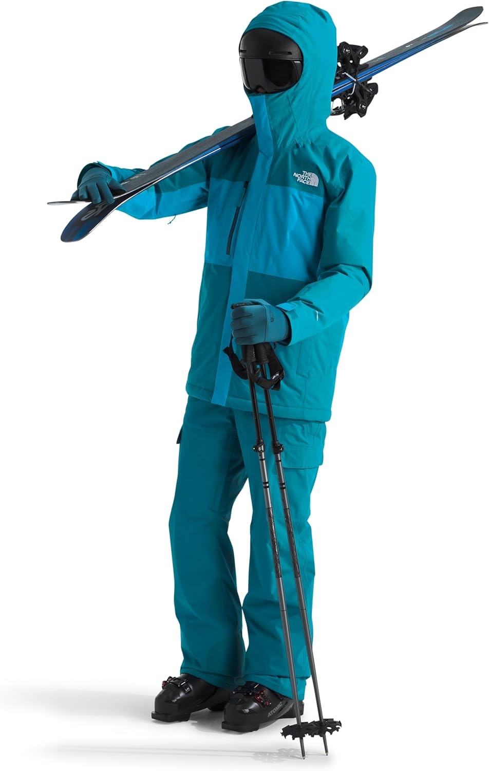 image:imageTHE NORTH FACE Mens Freedom Insulated Jacket Winter Coat With Water Repellent Finish Helmet Compatible Hood amp Zip PocketsDusk BlueMeridian Blue