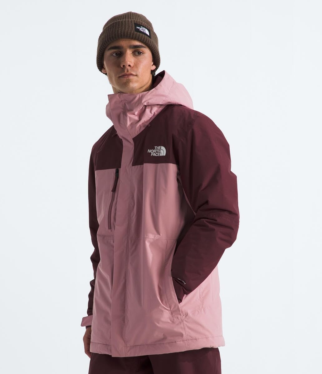 image:imageTHE NORTH FACE Mens Freedom Insulated Jacket Winter Coat With Water Repellent Finish Helmet Compatible Hood amp Zip PocketsMauveAlpine Plum