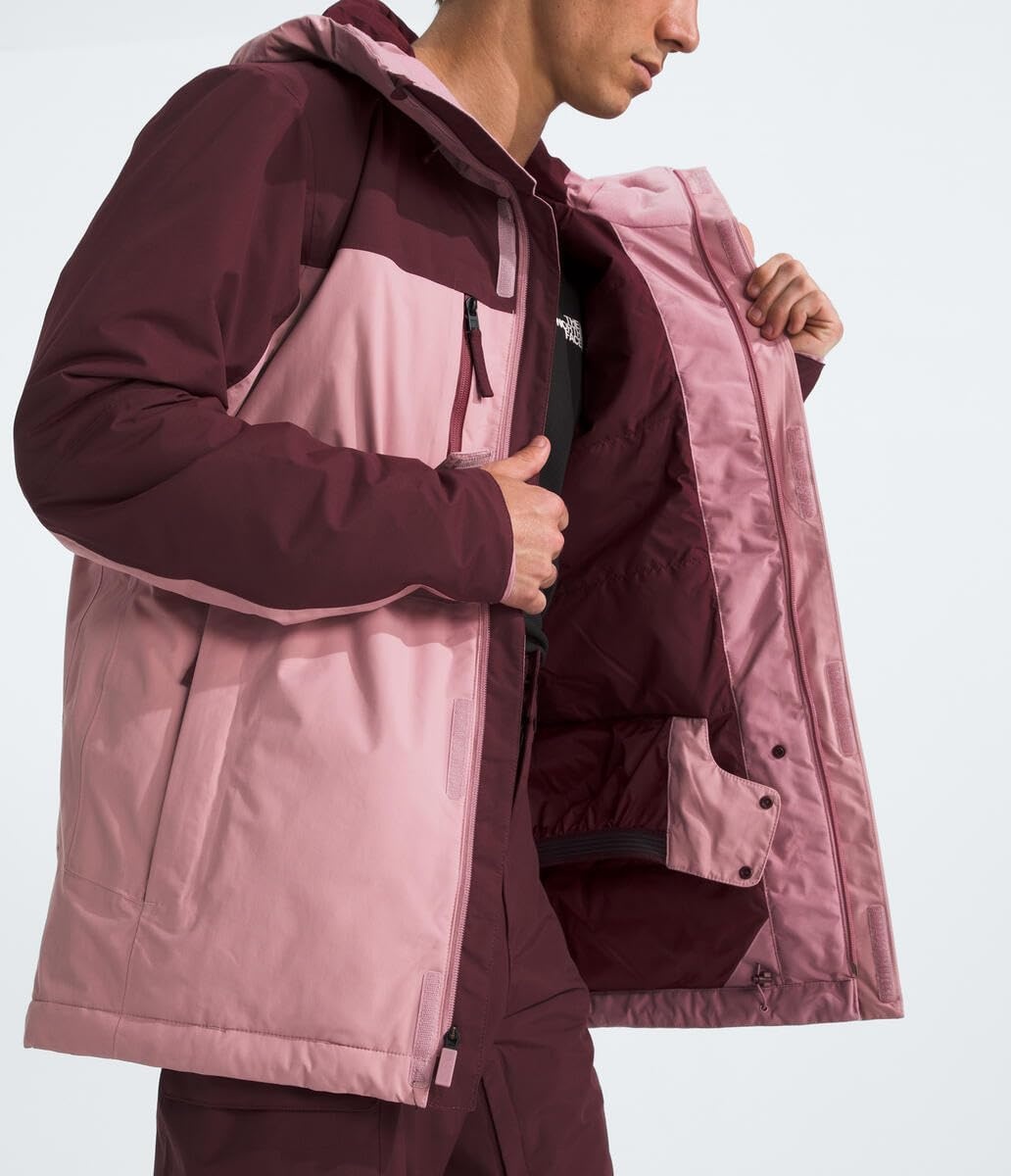 image:imageTHE NORTH FACE Mens Freedom Insulated Jacket Winter Coat With Water Repellent Finish Helmet Compatible Hood amp Zip PocketsMauveAlpine Plum