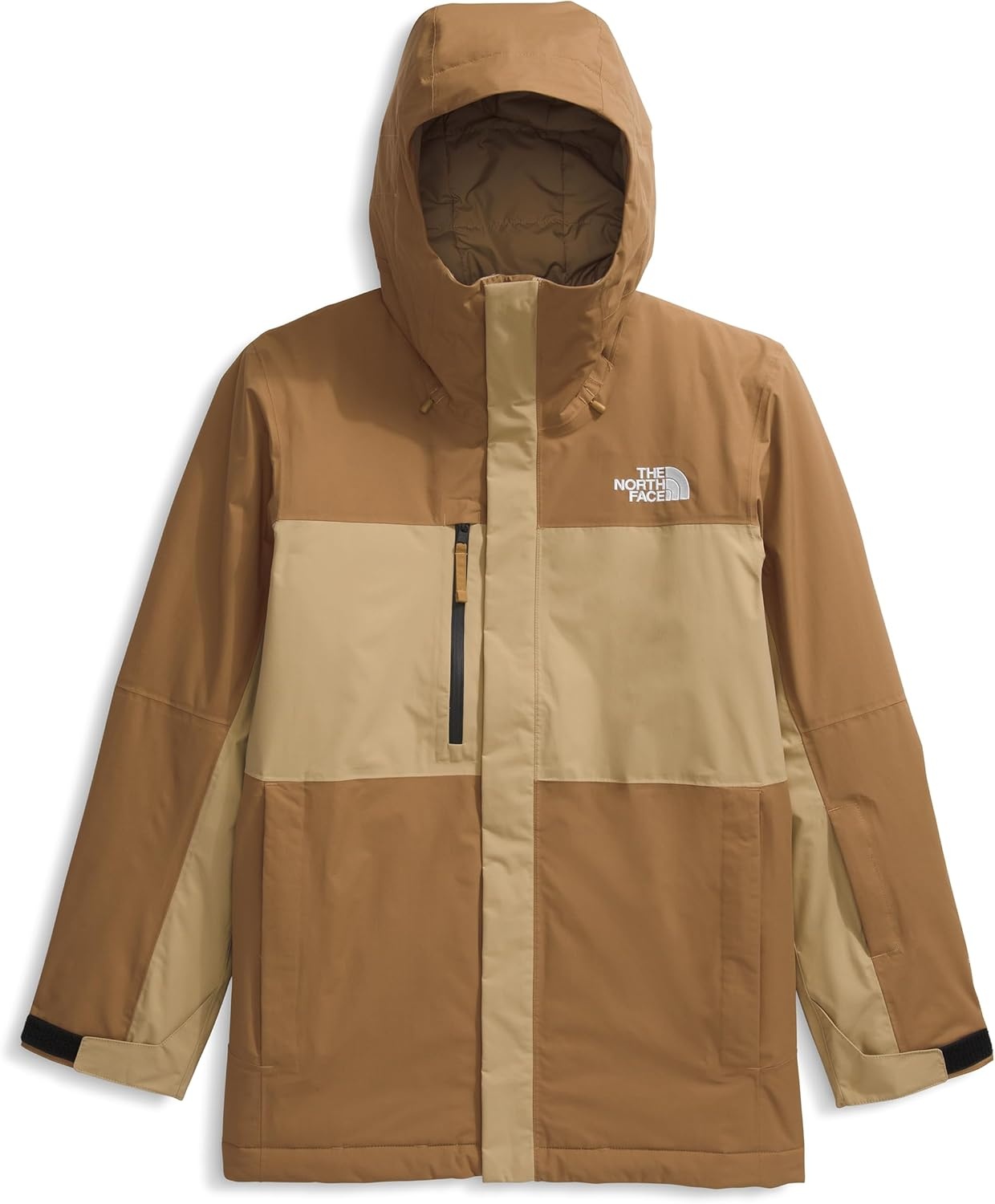 image:imageTHE NORTH FACE Mens Freedom Insulated Jacket Winter Coat With Water Repellent Finish Helmet Compatible Hood amp Zip PocketsUtility BrownKhaki Stone