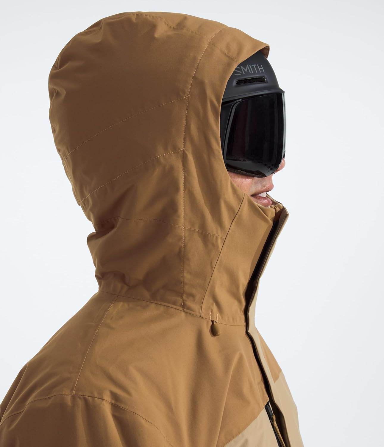 image:imageTHE NORTH FACE Mens Freedom Insulated Jacket Winter Coat With Water Repellent Finish Helmet Compatible Hood amp Zip PocketsUtility BrownKhaki Stone