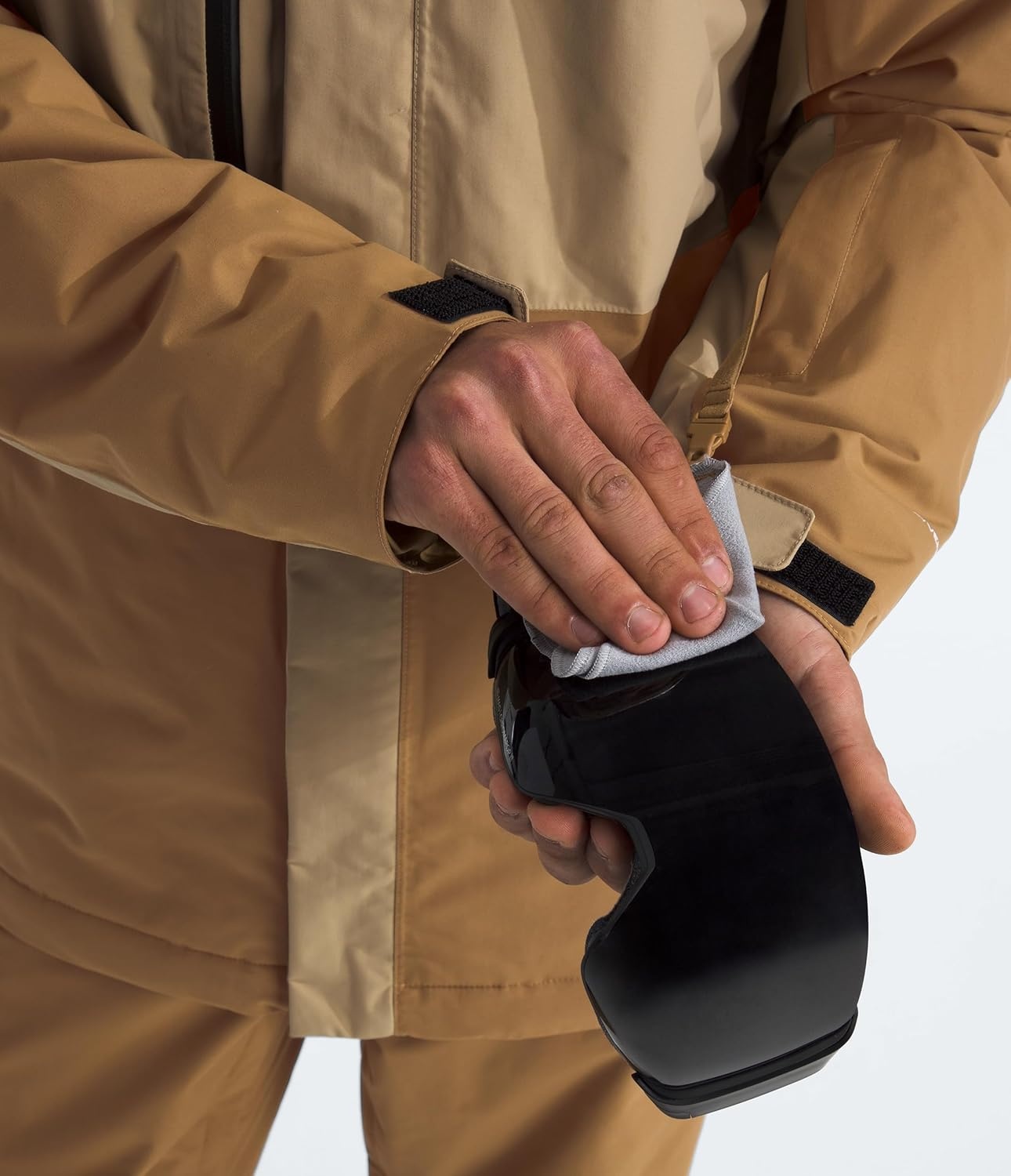 image:imageTHE NORTH FACE Mens Freedom Insulated Jacket Winter Coat With Water Repellent Finish Helmet Compatible Hood amp Zip PocketsUtility BrownKhaki Stone