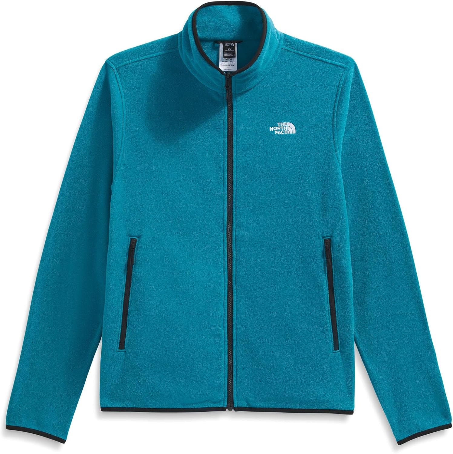 image:imageTHE NORTH FACE Mens Glacier Fleece Jacket Zippered Hand Pockets amp Stretch Binding on the Collar Cuffs amp HemDusk Blue