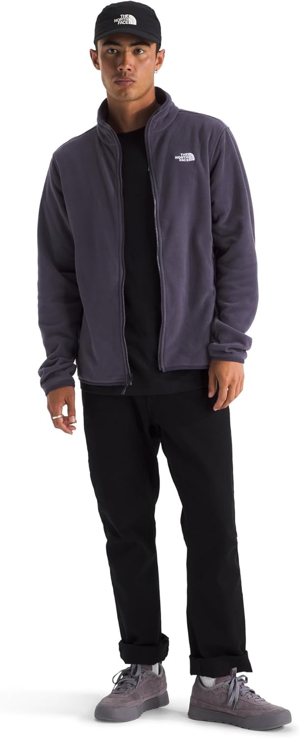 image:imageTHE NORTH FACE Mens Glacier Fleece Jacket Zippered Hand Pockets amp Stretch Binding on the Collar Cuffs amp HemEndless Dusk