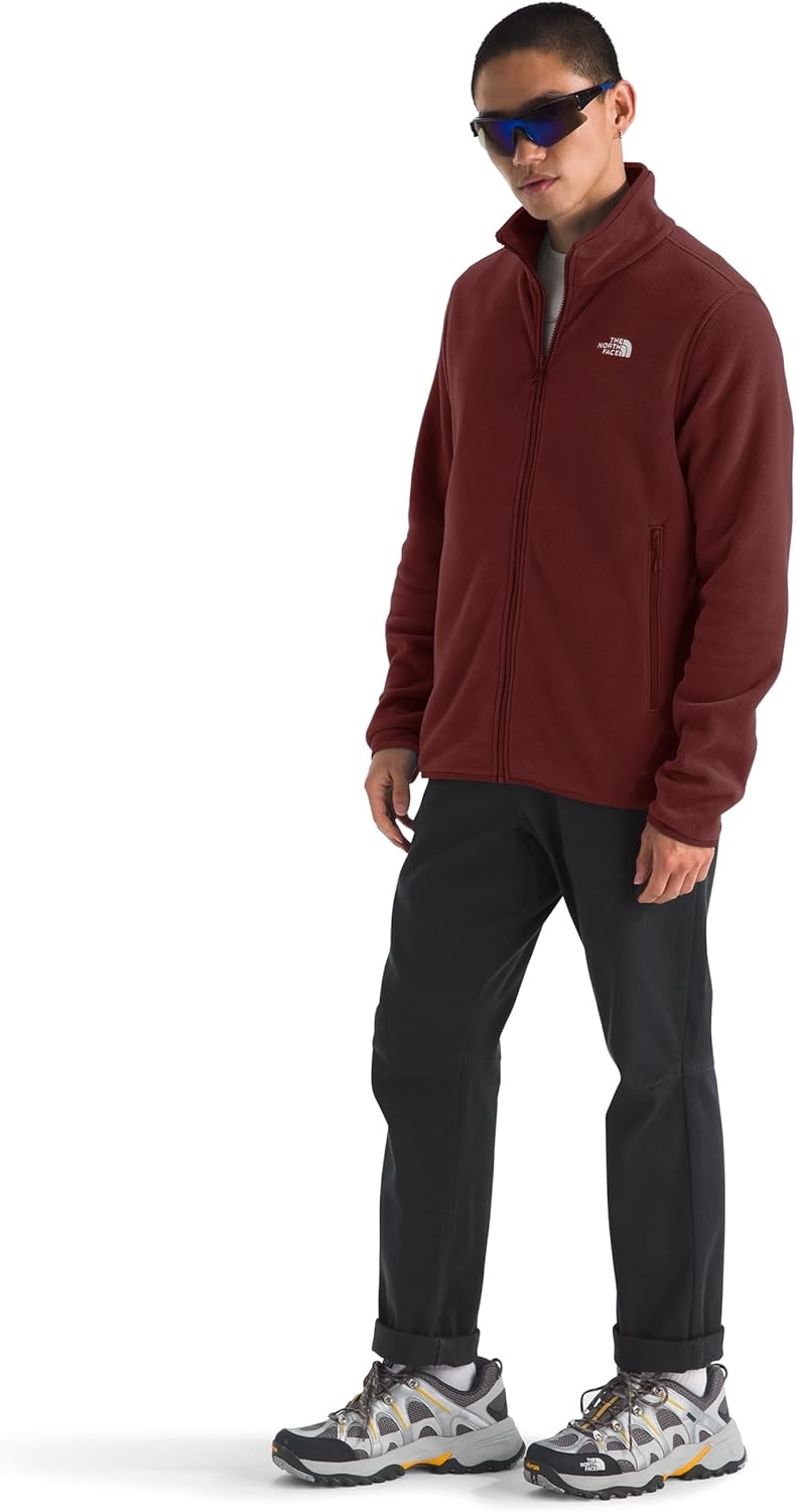 image:imageTHE NORTH FACE Mens Glacier Fleece Jacket Zippered Hand Pockets amp Stretch Binding on the Collar Cuffs amp HemSumac