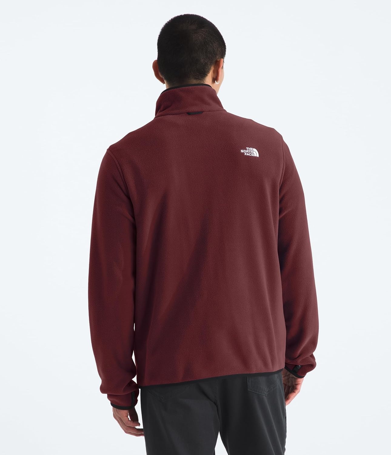 image:imageTHE NORTH FACE Mens Glacier Fleece Jacket Zippered Hand Pockets amp Stretch Binding on the Collar Cuffs amp HemSumac