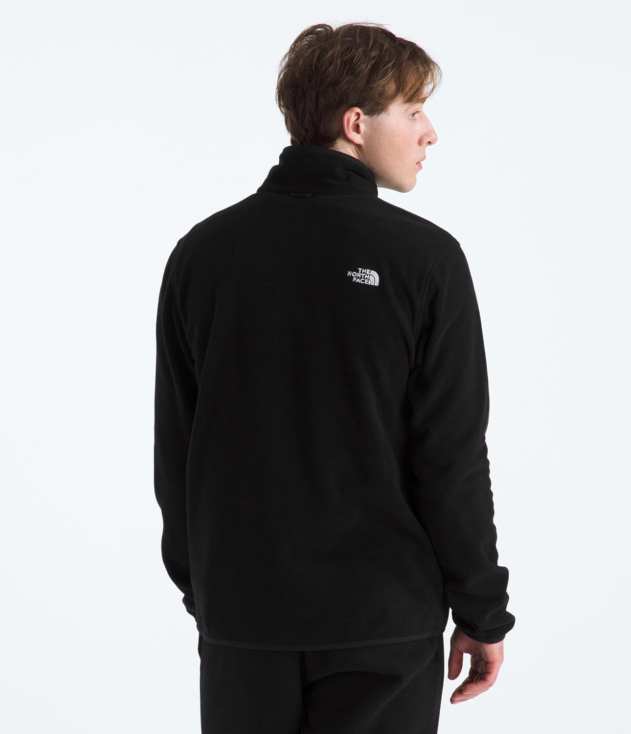 image:imageTHE NORTH FACE Mens Glacier Fleece Jacket Zippered Hand Pockets amp Stretch Binding on the Collar Cuffs amp HemTnf Black
