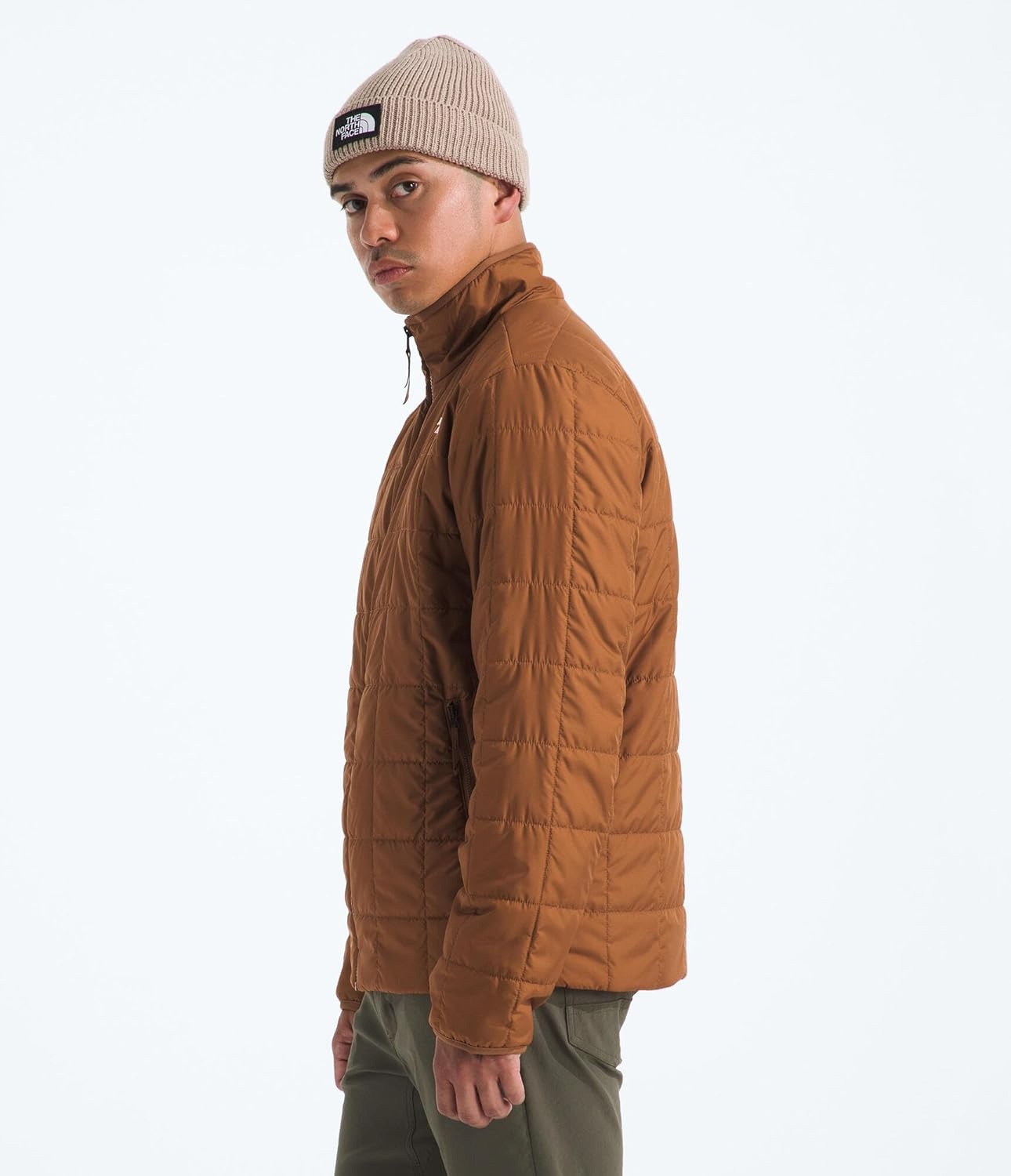 image:imageTHE NORTH FACE Mens Junction Insulated Jacket Water Repellent Winter Coat With Synthetic Insulation amp Zip Hand PocketsBurnt Umber
