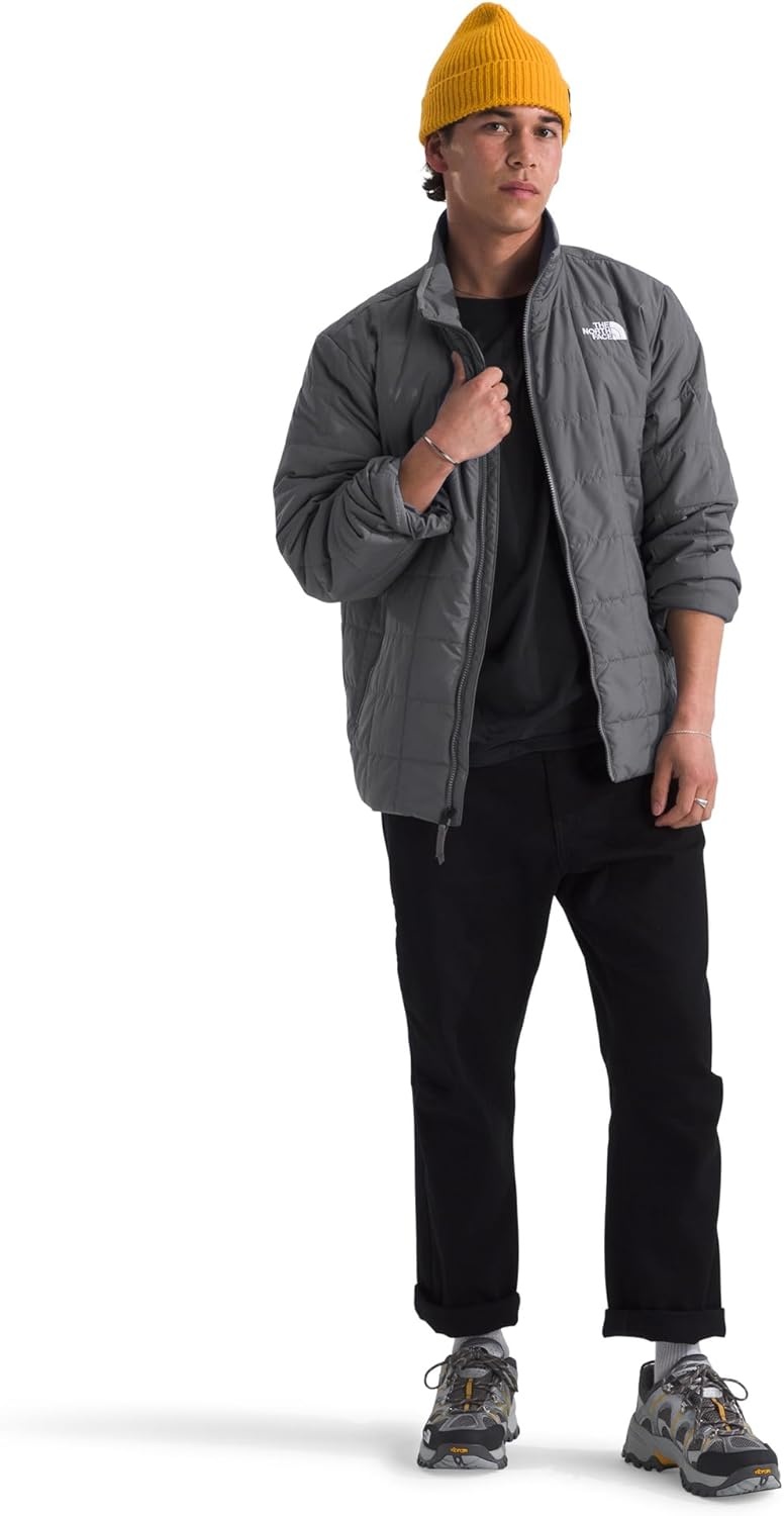 image:imageTHE NORTH FACE Mens Junction Insulated Jacket Water Repellent Winter Coat With Synthetic Insulation amp Zip Hand PocketsSmoked Pearl