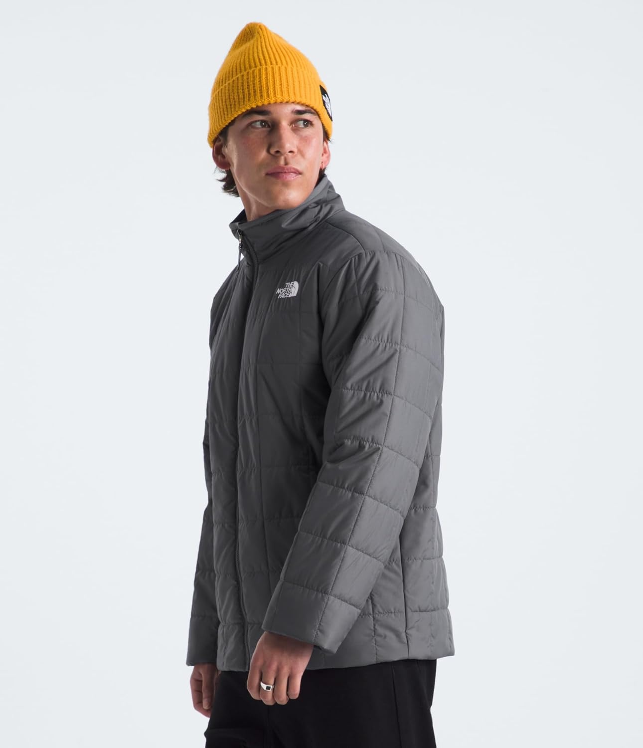 image:imageTHE NORTH FACE Mens Junction Insulated Jacket Water Repellent Winter Coat With Synthetic Insulation amp Zip Hand PocketsSmoked Pearl