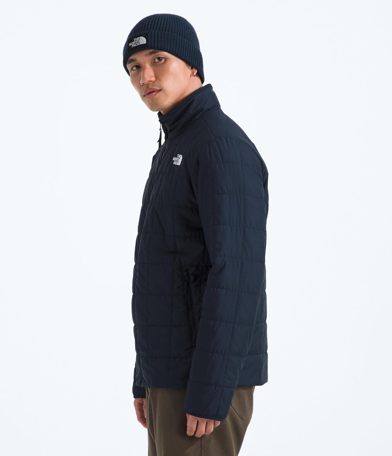 image:imageTHE NORTH FACE Mens Junction Insulated Jacket Water Repellent Winter Coat With Synthetic Insulation amp Zip Hand PocketsSummit Navy