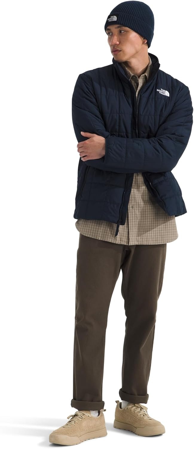 image:imageTHE NORTH FACE Mens Junction Insulated Jacket Water Repellent Winter Coat With Synthetic Insulation amp Zip Hand PocketsSummit Navy