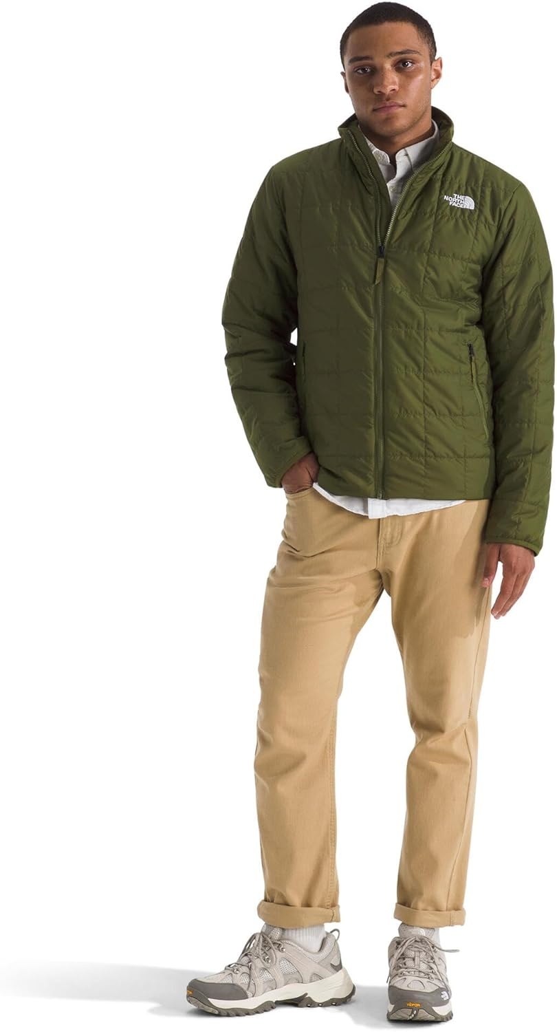 image:imageTHE NORTH FACE Mens Junction Insulated Jacket Water Repellent Winter Coat With Synthetic Insulation amp Zip Hand PocketsWoodland Green