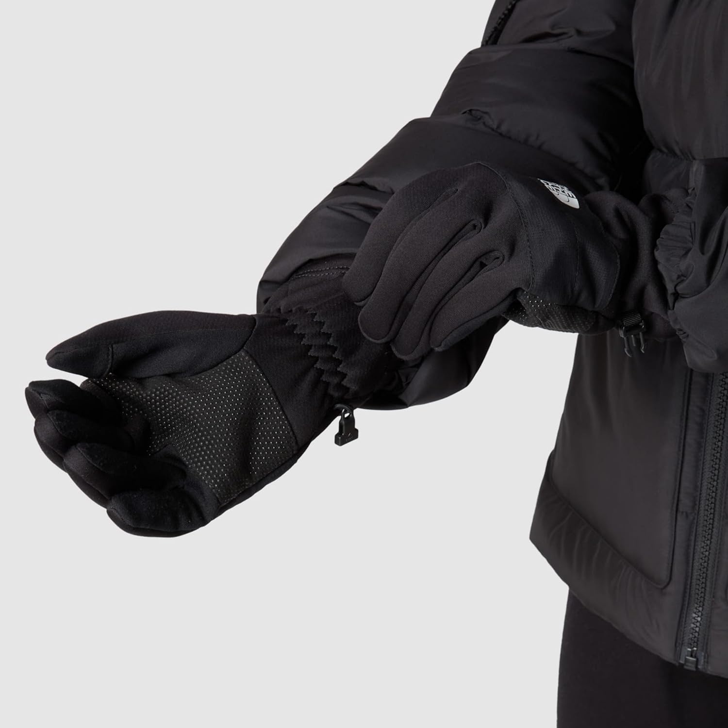 image:imageTHE NORTH FACE Mens Sierra Fleece Etip Glove Touchscreen Compatible Silicone Gripper Dots Pairing ClipTnf Black