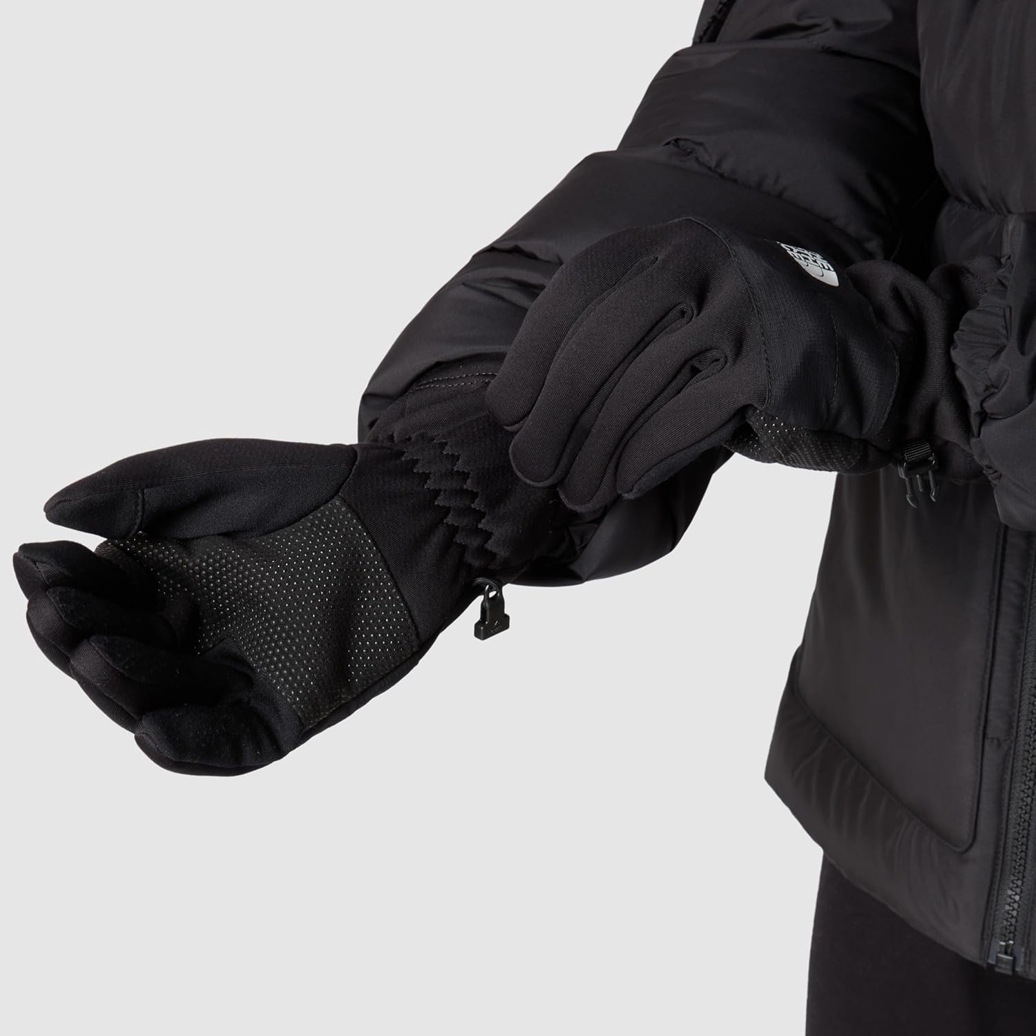 image:imageTHE NORTH FACE Mens Sierra Fleece Etip Glove Touchscreen Compatible Silicone Gripper Dots Pairing ClipTnf Black