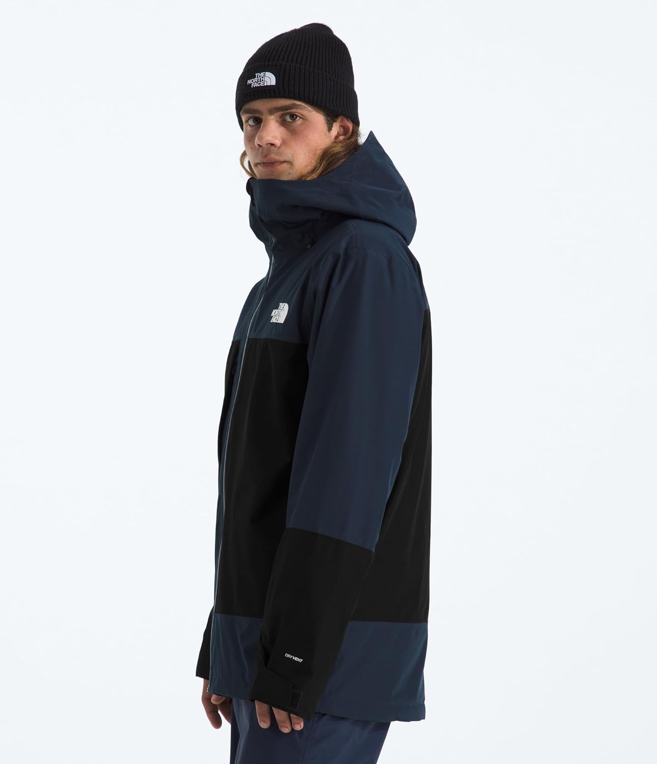 image:imageTHE NORTH FACE Mens Thermoball Eco Snow Triclimate Waterproof Insulated Ski Jacket Helmet Compatible Powder SkirtSummit NavyTnf Black