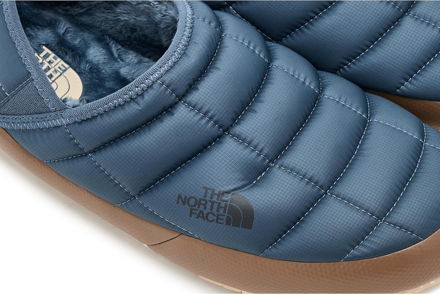 image:imageTHE NORTH FACE Mens Thermoball Traction Mule V Winter Shoe Insulated amp Water Repellent Rubber OutsoleGranite GreyGarnet Red