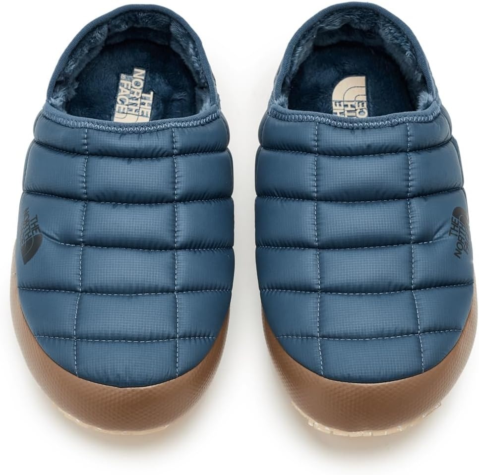 image:imageTHE NORTH FACE Mens Thermoball Traction Mule V Winter Shoe Insulated amp Water Repellent Rubber OutsoleGranite GreyGarnet Red