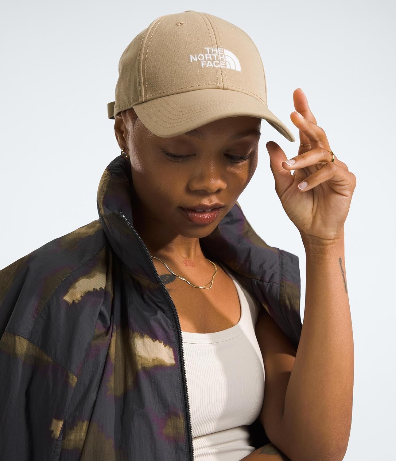 image:imageTHE NORTH FACE Recycled 66 Hat Classic Fit Ball Cap for Men amp Women with Embroidered Logo amp Adjustable Strap ClosureKhaki Stone