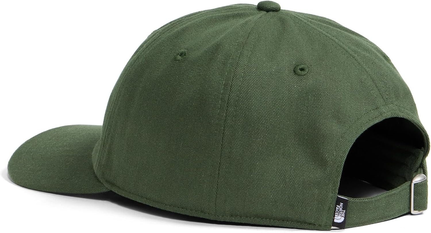 image:imageTHE NORTH FACE Roomy Norm Hat Classic Fit Ball Cap for Men amp Women Embroidered Logo Adjustable Strap amp Silver BuckleBottle GreenWhite Dune