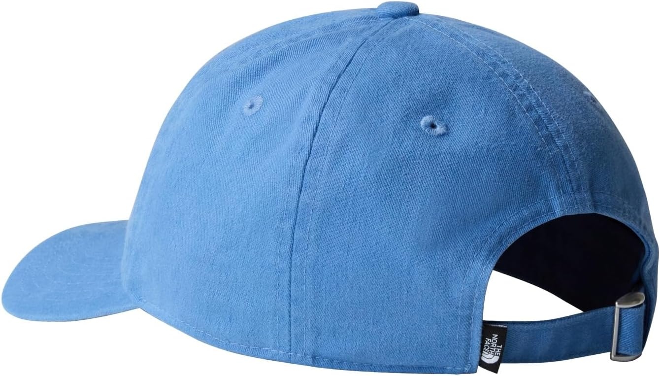 image:imageTHE NORTH FACE Roomy Norm Hat Classic Fit Ball Cap for Men amp Women Embroidered Logo Adjustable Strap amp Silver BuckleIndigo StoneWashedHorizontal Logo