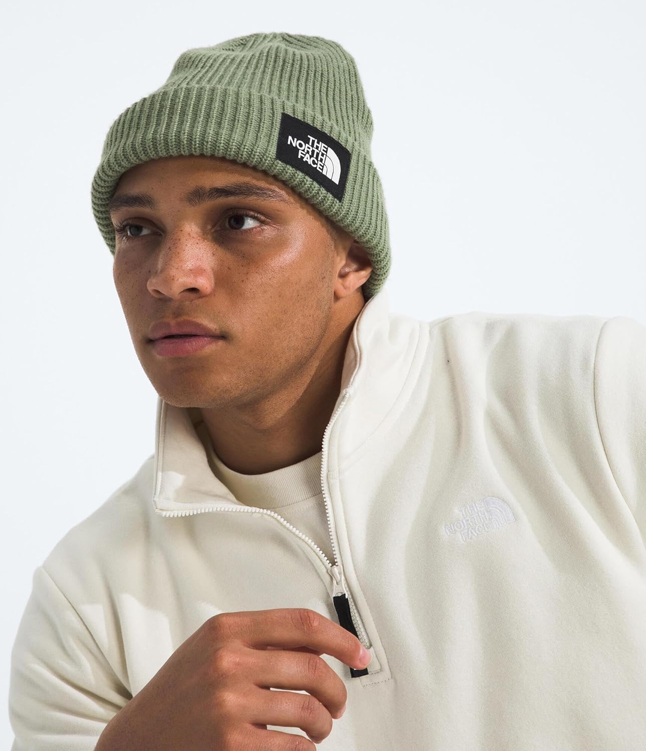 image:imageTHE NORTH FACE Salty Dog Lined Beanie Cuffed Winter Hat for Men amp Women Soft Lining With Moisture Wicking FlashdryBark Mist