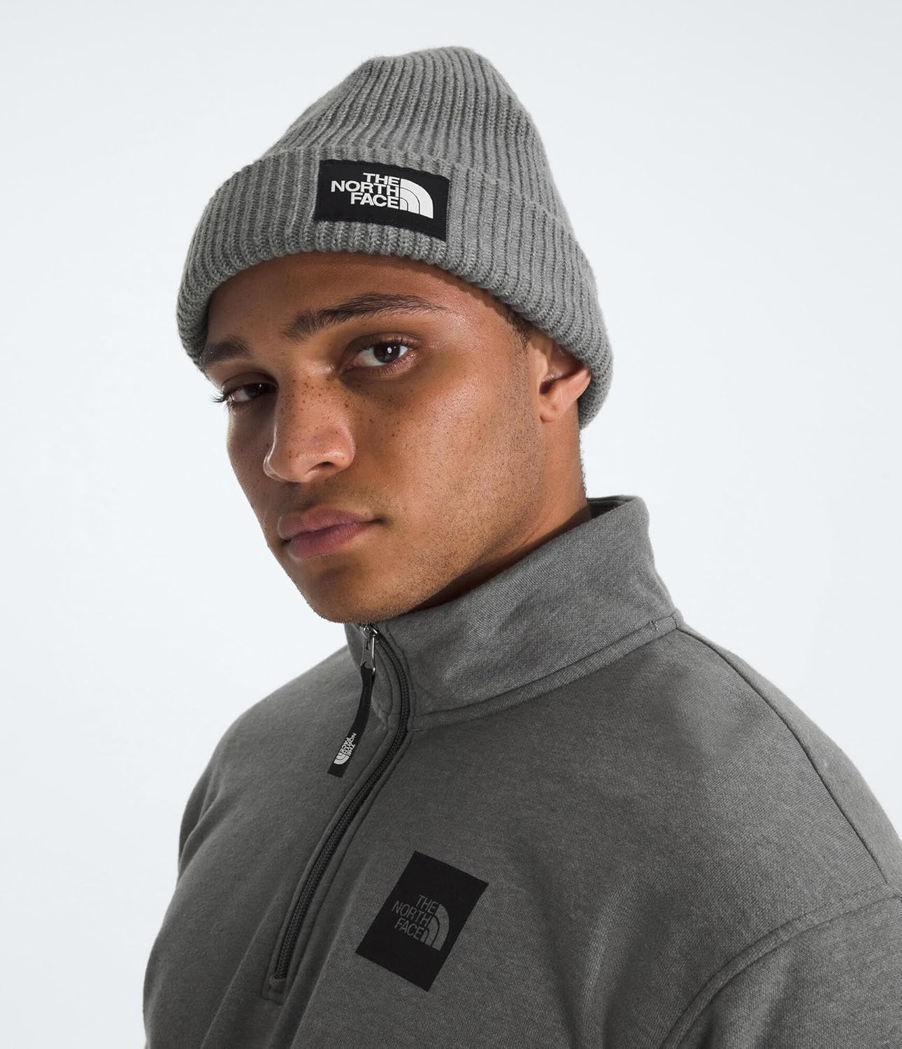 image:imageTHE NORTH FACE Salty Dog Lined Beanie Cuffed Winter Hat for Men amp Women Soft Lining With Moisture Wicking FlashdryTnf Medium Grey Heather