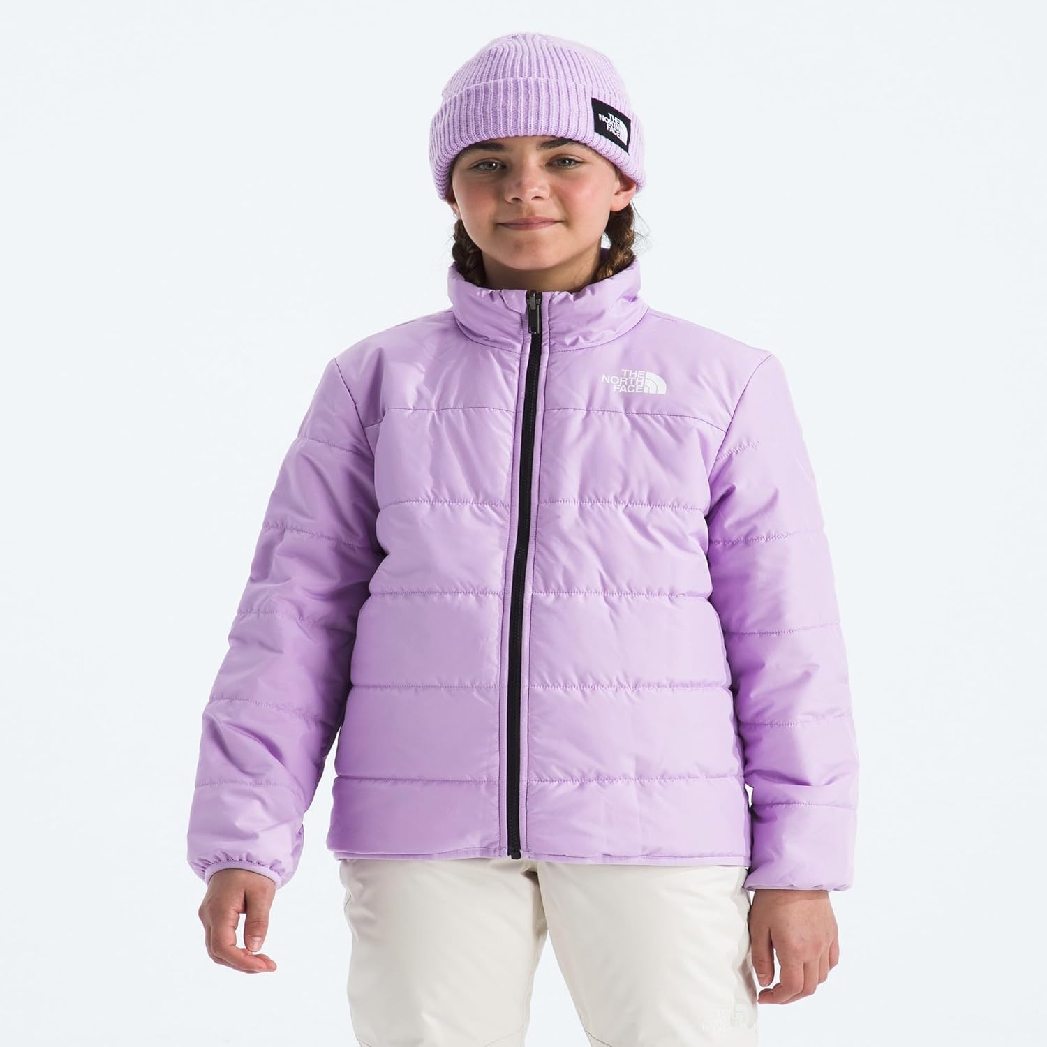 image:imageTHE NORTH FACE Teen Freedom Triclimate Jacket Heatseeker Insulation amp Water Repellent Helmet Compatible Hood Goggle WipeLite Lilac