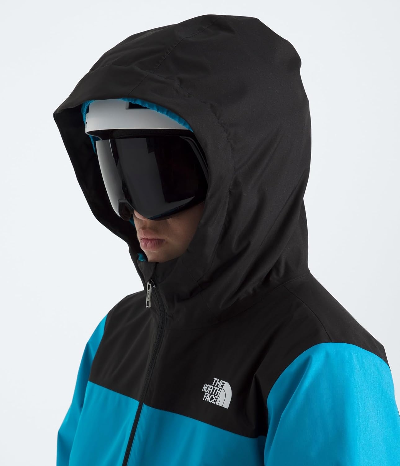 image:imageTHE NORTH FACE Teen Freedom Triclimate Jacket Heatseeker Insulation amp Water Repellent Helmet Compatible Hood Goggle WipeMeridian Blue