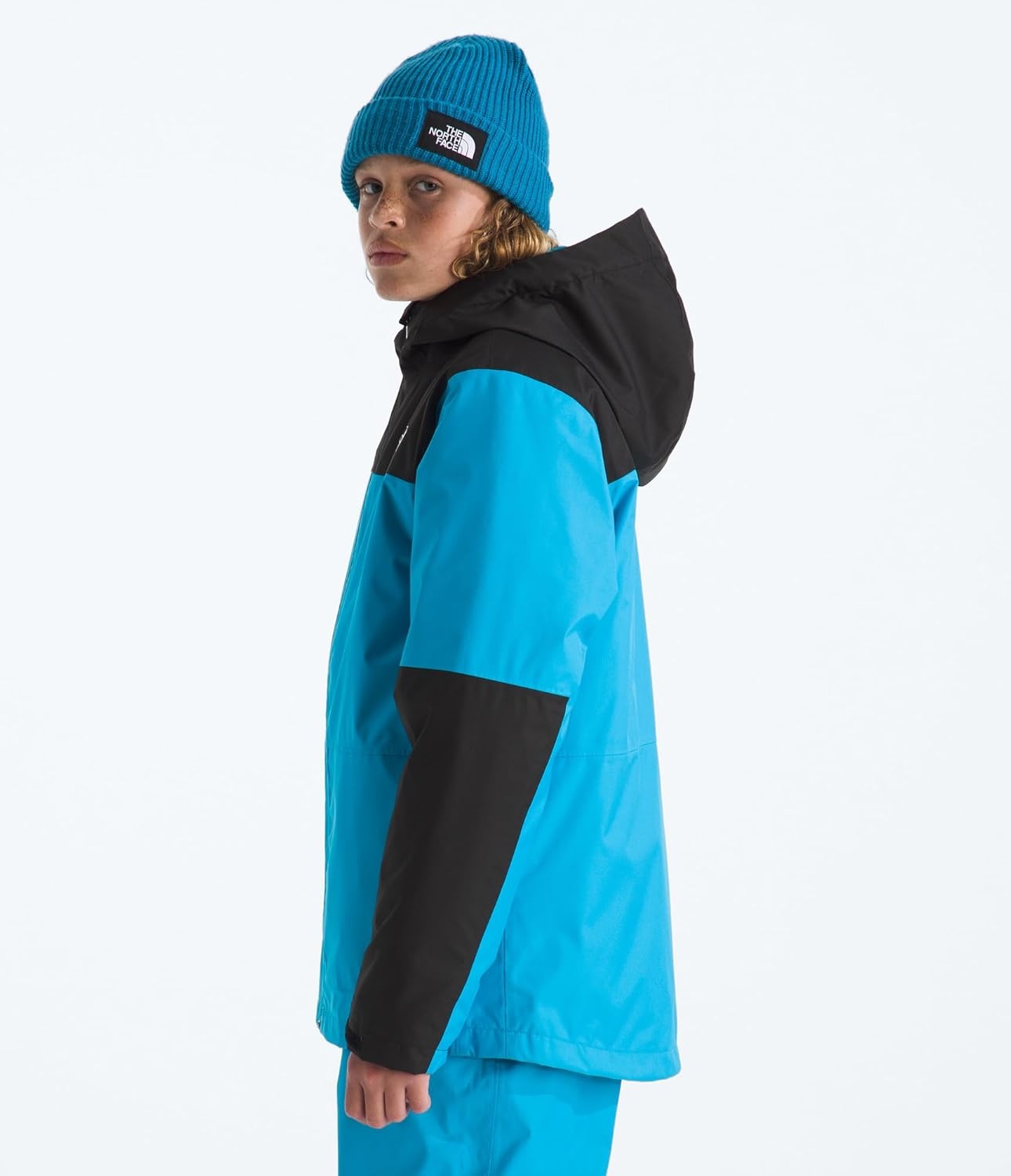 image:imageTHE NORTH FACE Teen Freedom Triclimate Jacket Heatseeker Insulation amp Water Repellent Helmet Compatible Hood Goggle WipeMeridian Blue