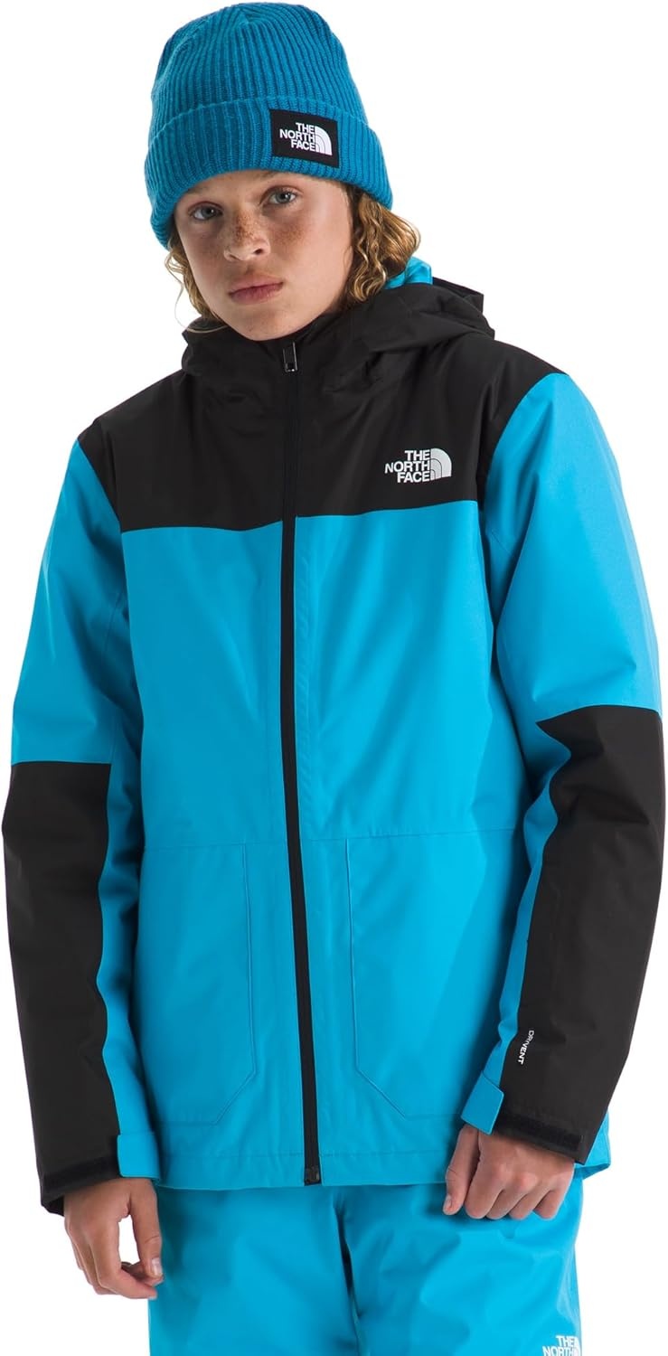image:imageTHE NORTH FACE Teen Freedom Triclimate Jacket Heatseeker Insulation amp Water Repellent Helmet Compatible Hood Goggle WipeMeridian Blue