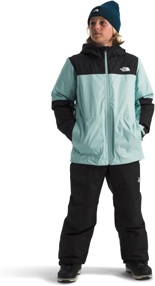 image:imageTHE NORTH FACE Teen Freedom Triclimate Jacket Heatseeker Insulation amp Water Repellent Helmet Compatible Hood Goggle WipeMuted Pine