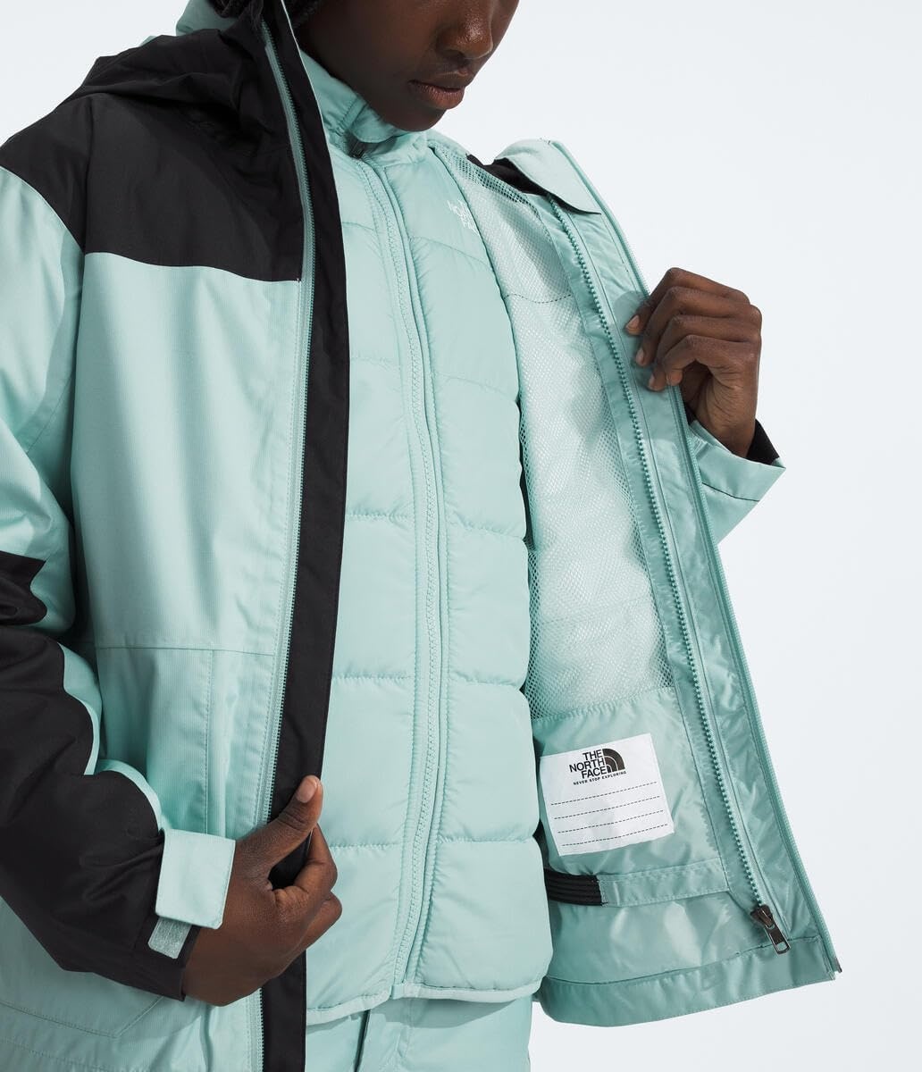 image:imageTHE NORTH FACE Teen Freedom Triclimate Jacket Heatseeker Insulation amp Water Repellent Helmet Compatible Hood Goggle WipeMuted Pine