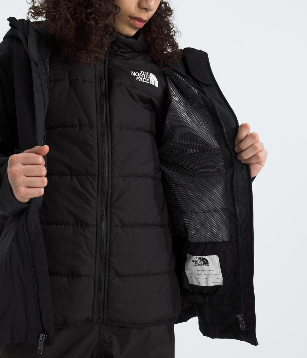 image:imageTHE NORTH FACE Teen Freedom Triclimate Jacket Heatseeker Insulation amp Water Repellent Helmet Compatible Hood Goggle WipeTnf Black