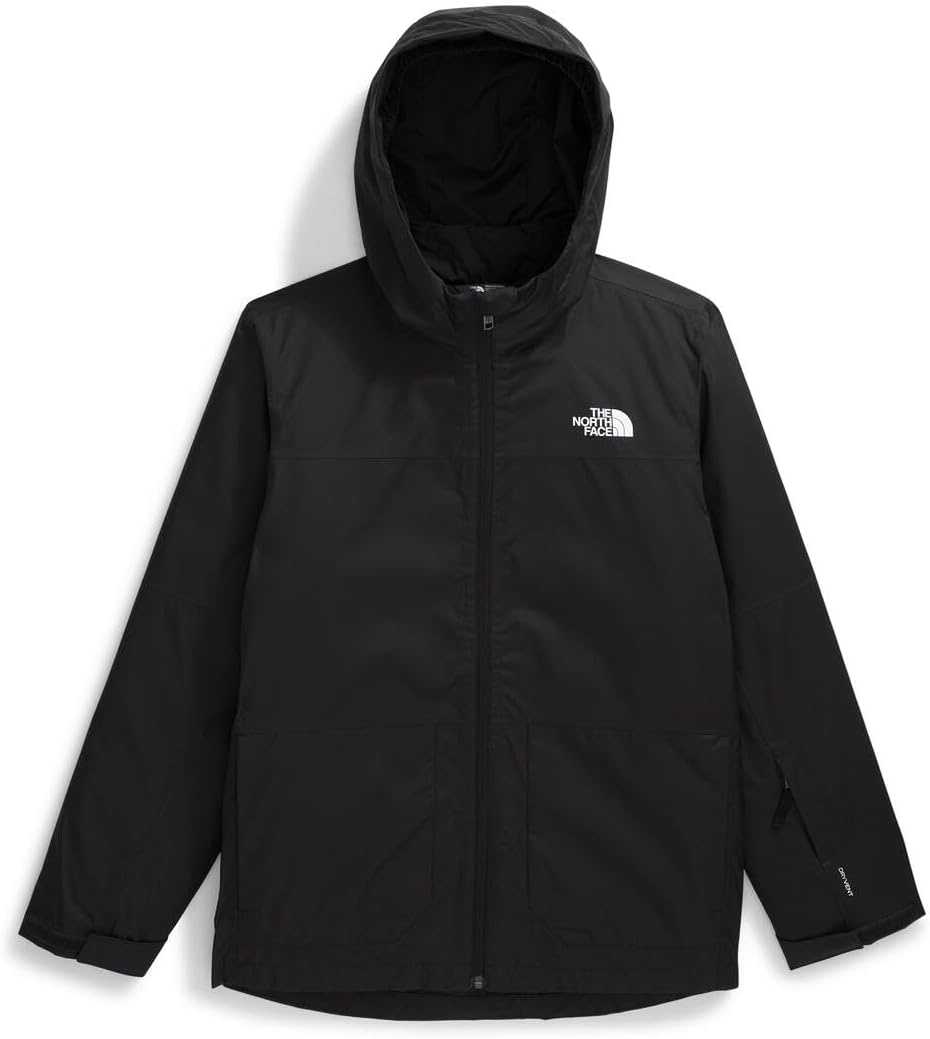 image:imageTHE NORTH FACE Teen Freedom Triclimate Jacket Heatseeker Insulation amp Water Repellent Helmet Compatible Hood Goggle WipeTnf Black