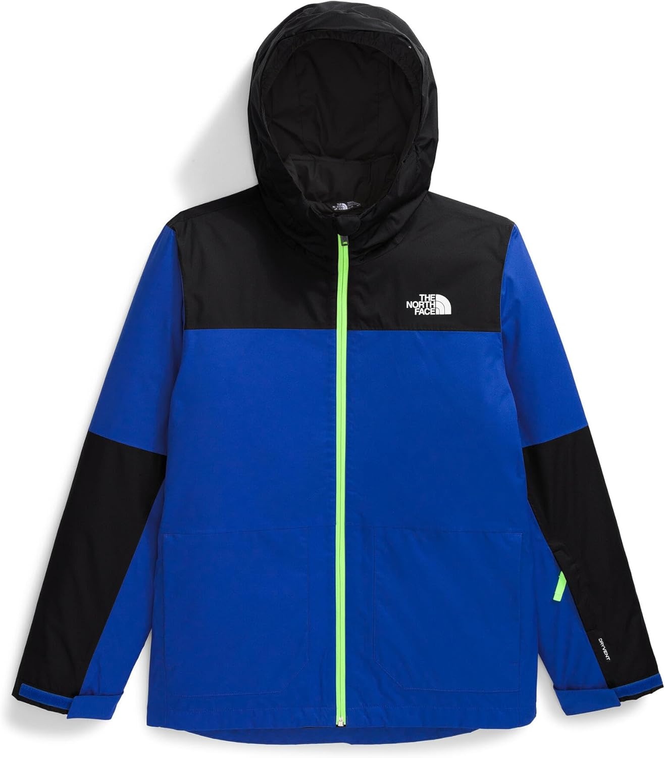 image:imageTHE NORTH FACE Teen Freedom Triclimate Jacket Heatseeker Insulation amp Water Repellent Helmet Compatible Hood Goggle WipeTnf Blue