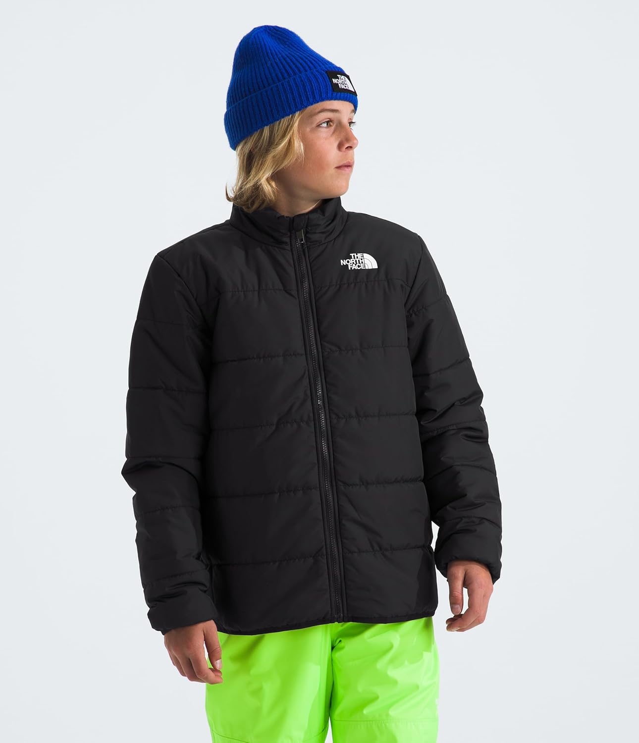 image:imageTHE NORTH FACE Teen Freedom Triclimate Jacket Heatseeker Insulation amp Water Repellent Helmet Compatible Hood Goggle WipeTnf Blue