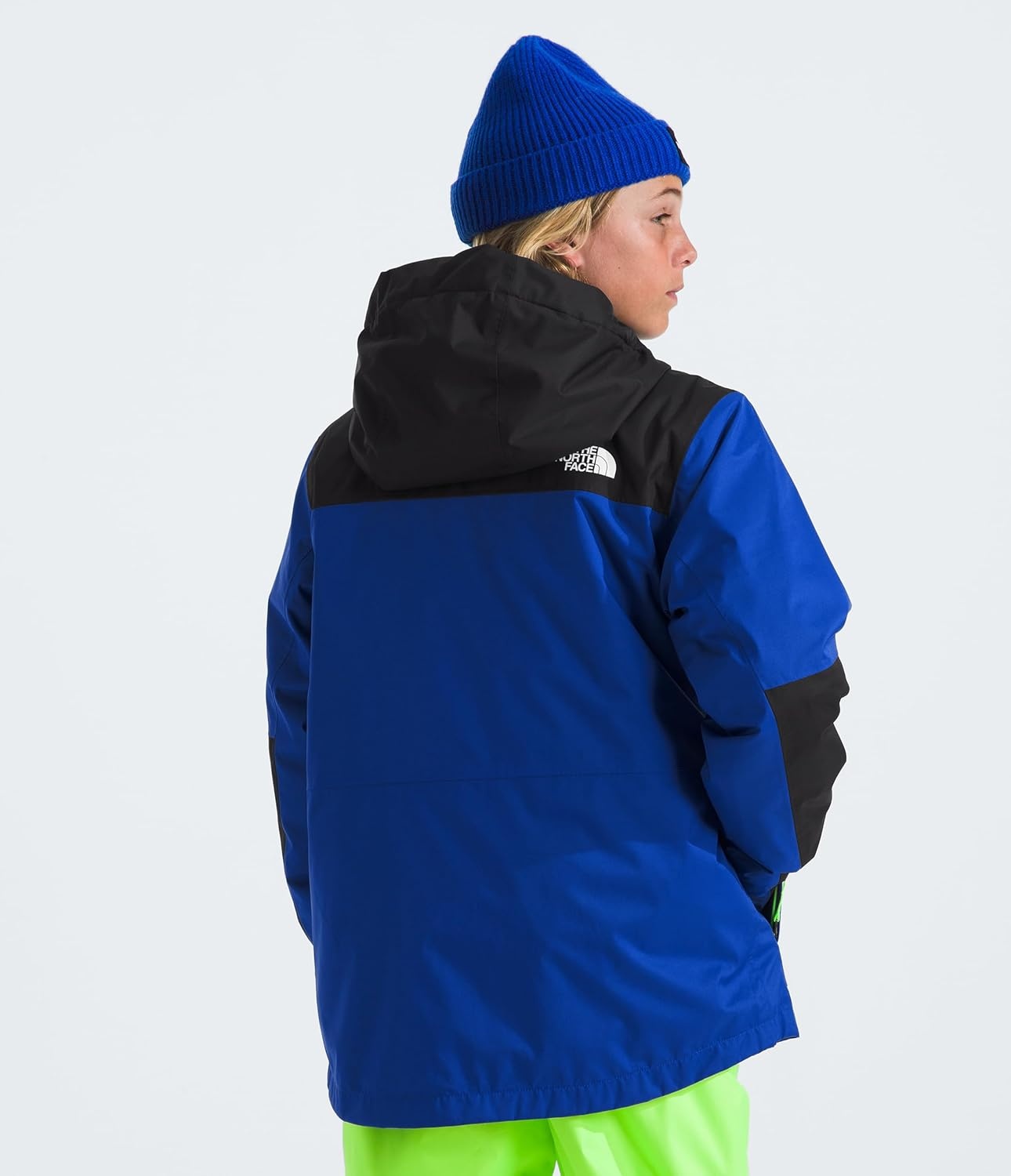 image:imageTHE NORTH FACE Teen Freedom Triclimate Jacket Heatseeker Insulation amp Water Repellent Helmet Compatible Hood Goggle WipeTnf Blue
