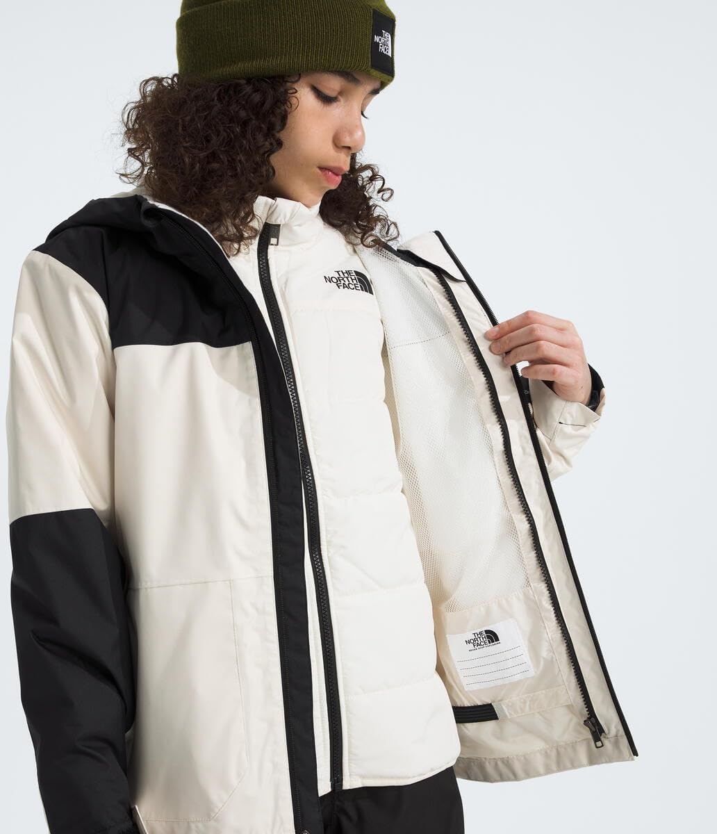 image:imageTHE NORTH FACE Teen Freedom Triclimate Jacket Heatseeker Insulation amp Water Repellent Helmet Compatible Hood Goggle WipeWhite Dune