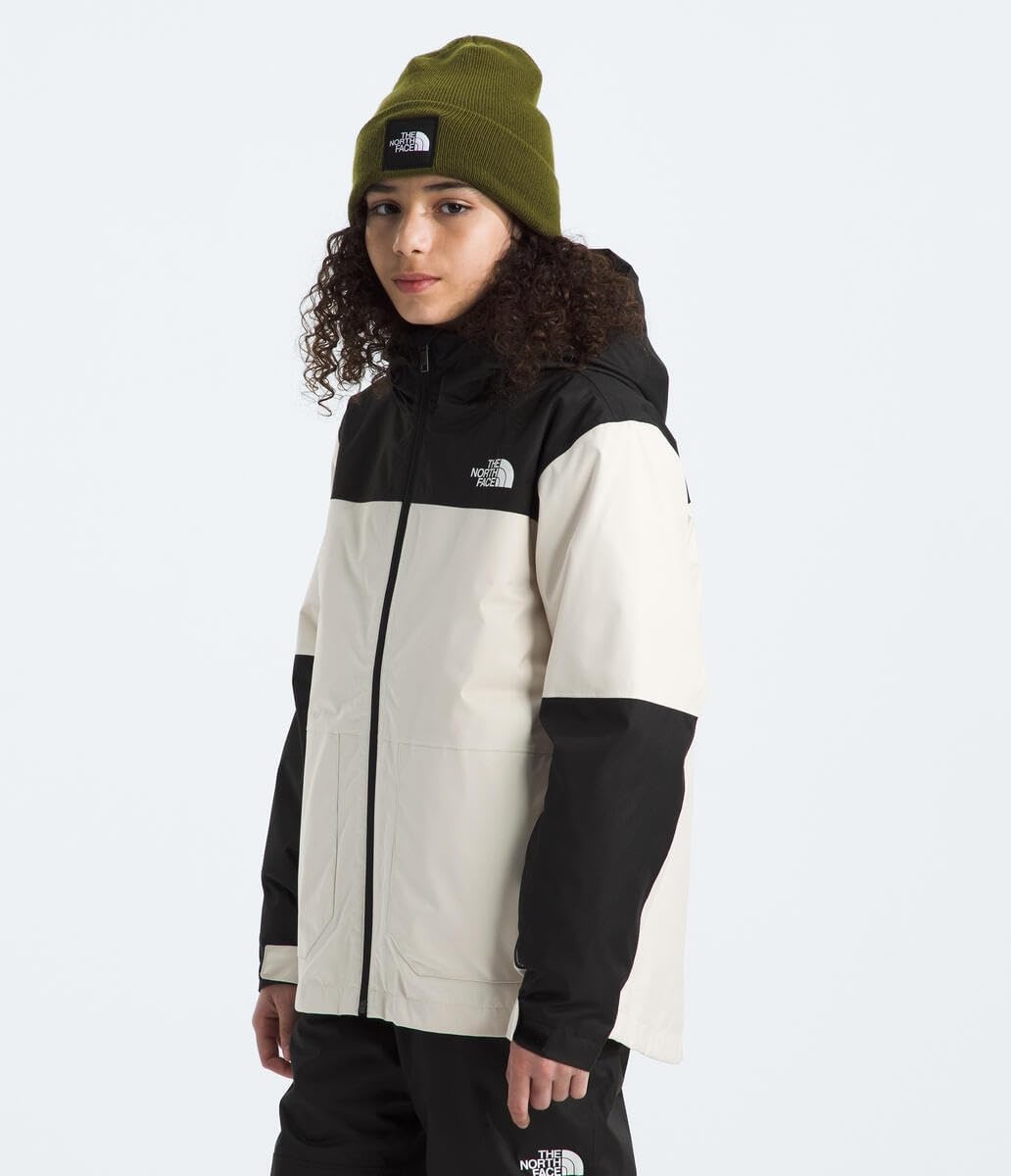 image:imageTHE NORTH FACE Teen Freedom Triclimate Jacket Heatseeker Insulation amp Water Repellent Helmet Compatible Hood Goggle WipeWhite Dune