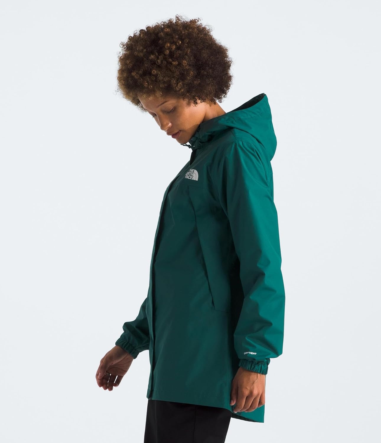 image:imageTHE NORTH FACE Womens Antora Rain Parka Breathable Waterproof Jacket Seam Sealed Adjustable Hood amp Zip Hand PocketsDeep Nori