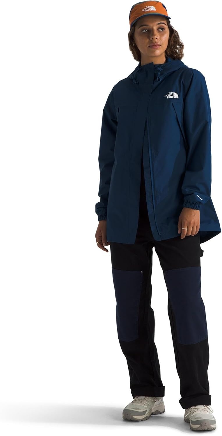 image:imageTHE NORTH FACE Womens Antora Rain Parka Breathable Waterproof Jacket Seam Sealed Adjustable Hood amp Zip Hand PocketsEstate Blue