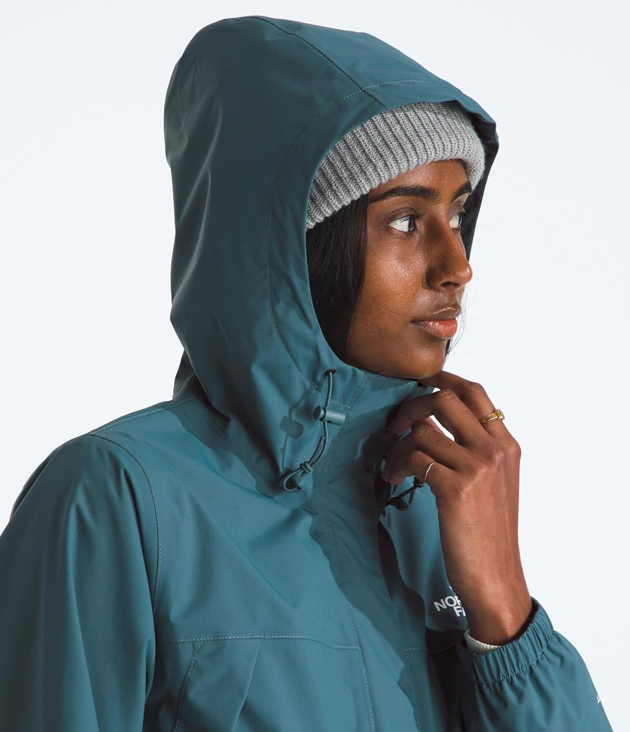 image:imageTHE NORTH FACE Womens Antora Rain Parka Breathable Waterproof Jacket Seam Sealed Adjustable Hood amp Zip Hand PocketsSpace