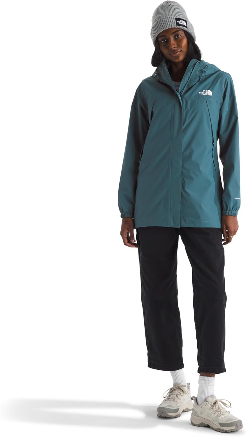image:imageTHE NORTH FACE Womens Antora Rain Parka Breathable Waterproof Jacket Seam Sealed Adjustable Hood amp Zip Hand PocketsSpace