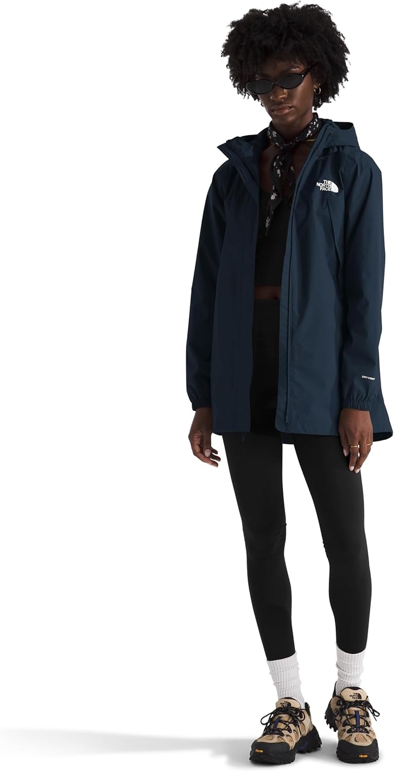 image:imageTHE NORTH FACE Womens Antora Rain Parka Breathable Waterproof Jacket Seam Sealed Adjustable Hood amp Zip Hand PocketsSummit Navy